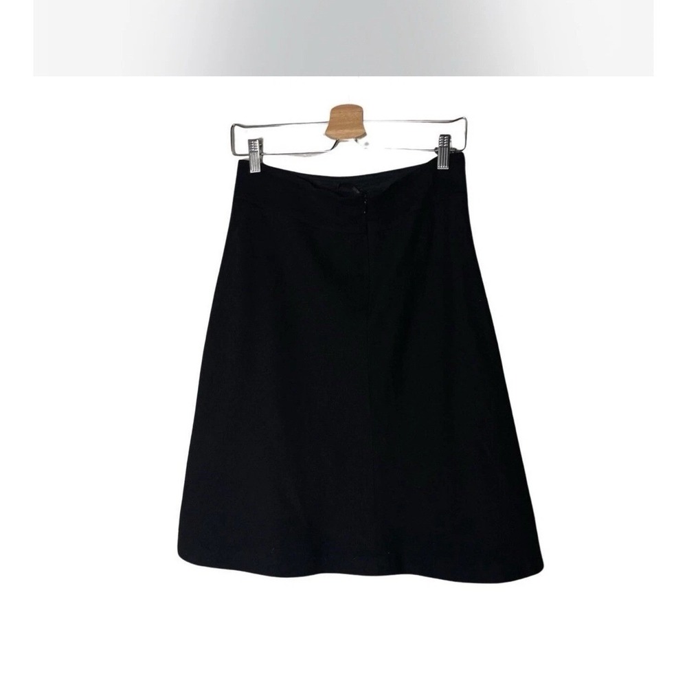 Banana Republic Black A-Line Wool‎ Blend Skirt Size 4